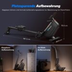 MERACH R15B1 Rudergerät mit 40 kg Magnetwiderstand und 16 Widerstandsstufen – Bild 8