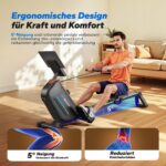 MERACH R15B2 Rudergerät mit 40 kg Magnetwiderstand und 16 Widerstandsstufen – Bild 5