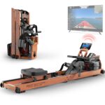 JOROTO Wasser-Rudergerät aus Eiche, klappbar, Bluetooth-Display, Tablethalterung, bis 150 kg
