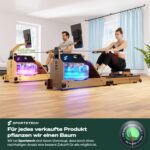 Sportstech WRX1000 Wasserrudergerät mit 3-fach individuell verstellbarer Einstellung – Bild 3