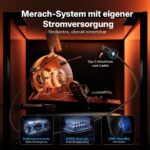 MERACH Magnet-Rudergerät mit 60 kg Widerstand, 16 Stufen und App-Steuerung – Bild 3