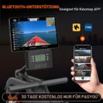 PASYOU Wasser-Rudergerät mit Bluetooth, Kinomap, vertikaler Lagerung und Rollen, bis 150 kg – Bild 3
