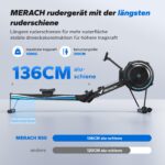 MERACH Rudergerät mit Luftwiderstand und 10 einstellbaren Widerstandsstufen – Bild 6
