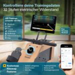 Skandika Torin P6-G Rudergerät aus Echtholz, 32 Magnetstufen, Bluetooth und Kinomap, bis 150 kg – Bild 5
