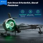 MERACH Magnet-Rudergerät mit 16 Stufen, Bluetooth, Doppelschienen und vertikaler Lagerung, bis 158 kg – Bild 2