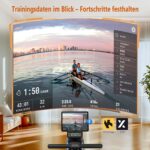 DMASUN Magnet-Rudergerät mit 16 Widerstandsstufen, App, LCD-Display und Doppelschienen, bis 160 kg – Bild 4
