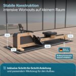 Skandika Torin P6-G Rudergerät aus Echtholz, 32 Magnetstufen, Bluetooth und Kinomap, bis 150 kg – Bild 7