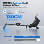 MERACH R15B4 Rudergerät mit 40 kg Magnetwiderstand und 16 Widerstandsstufen – Bild 5