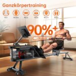 YAMO Wasser-Rudergerät mit 16 L Tank, 6 Widerstandsstufen, Bluetooth und Tablethalter, bis 158 kg – Bild 4