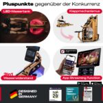 Sportstech WRX1000 Wasserrudergerät mit 3-fach individuell verstellbarer Einstellung – Bild 5