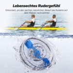 MERACH Wasser-Rudergerät aus Holz, 180° klappbar, für das Training zu Hause – Bild 4