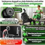 Tretmann Rudergerät mit Wirbelstrombremse 2.0, leisem Magnetwiderstand und Belastbarkeit bis 150 kg – Bild 4