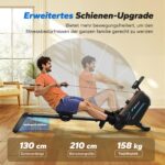 MERACH R15B2 Rudergerät mit 40 kg Magnetwiderstand und 16 Widerstandsstufen – Bild 2
