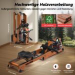Wenoker Wasser-Rudergerät aus FSC-Massiveiche, 180° klappbar und platzsparend – Bild 6
